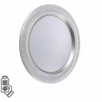 Настенно-потолочный светильник Sonex Vendy 7782/DL пластик/белый/серебро LED 48Вт пульт ДУ