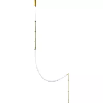 Настенно-потолочный светильник ST Luce Strap SL6132.301.20 Латунь/Белый LED 1*20W