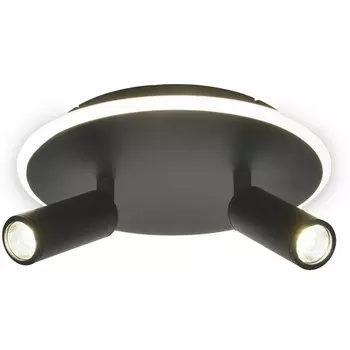 Настенно-потолочный светодиодный светильник 20046LED 20046SMA/02LED BK 28Вт, металл/акрил, черный Escada
