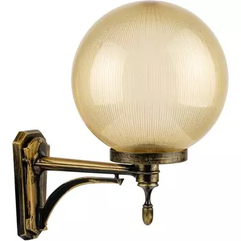 Настенный фонарь уличный IP44 Oasis Light Globo Prism gold 88201PG 09 Gb в форме шара