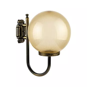 Настенный фонарь уличный IP44 Oasis Light Globo Prism gold 88201PG 10 Gb в форме шара