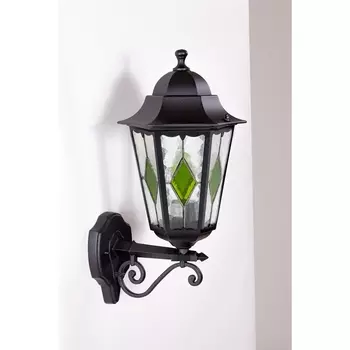 Настенный фонарь уличный Oasis Light PETERSBURG lead GLASS 79801lg Bl