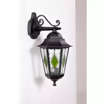 Настенный фонарь уличный Oasis Light PETERSBURG lead GLASS 79802lg Bl