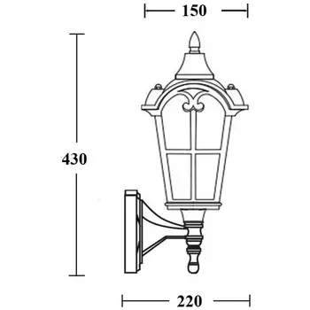 Настенный фонарь уличный Oasis Light PORTO 86101/04 Gb