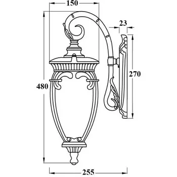 Настенный фонарь уличный Oasis Light VERONA 86202 Gb