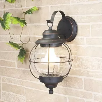 Настенный фонарь уличный Regul D черная медь (арт. GLXT-1475D) (Elektrostandard)