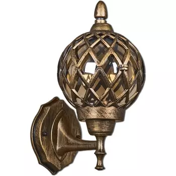 Настенный фонарь уличный IP44 Reluce 09018-0.2-001SW BKG в форме шара