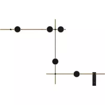 Настенный поворотный светильник 6632/18WL Odeon Light Flavio HIGHTECH ODL24 металл/черный/античная бронза/акрил IP20 LED 18W 3000K 220V