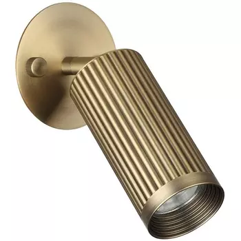 Настенный спот поворотный на 180/350 Odeon Light Manchester 7013/1WA металл/под латунь LED GU10 10W 220V