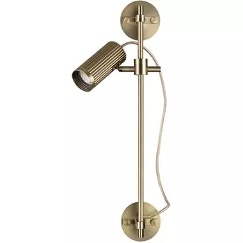 Настенный спот поворотный на 50/180 Odeon Light Manchester 7013/1W металл/под латунь LED GU10 10W 220V