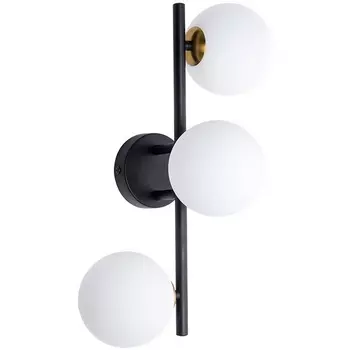Настенный светильник Arte Lamp Gemini A2243PL-3BK (плафоны шарики)
