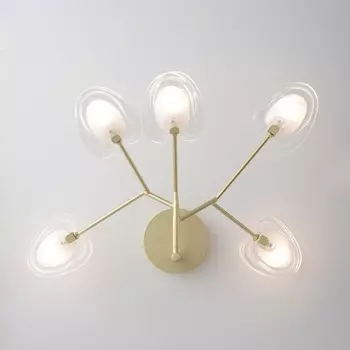 Настенный светильник Crystal Lux SOLE AP5 GOLD листья