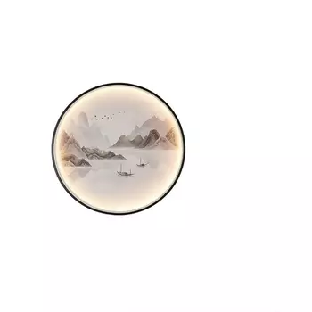 Настенный светильник диммируемый Kink Light Лаго 07832-60,19 черный Led 36W с пультом ДУ