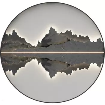 Настенный светильник диммируемый Kink Light Палатин 07829-100,19 черный Led 130W с пультом ДУ