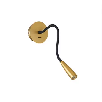 Настенный светильник на гибкой ножке светодиодный Donolux Kaa W111044/1Brass