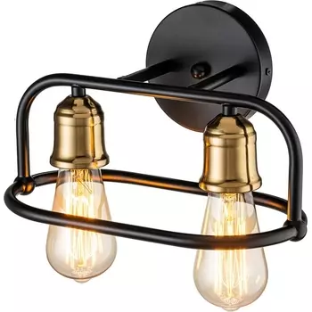 Настенный светильник Escada Lamda 659/2A 2x40Вт E27, металл, чёрный/бронза