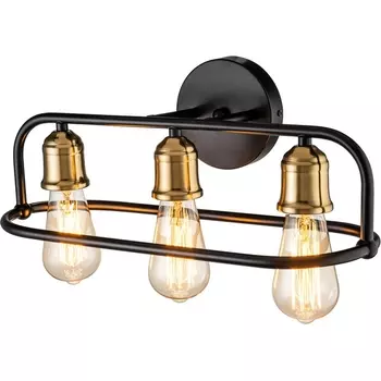 Настенный светильник Escada Lamda 659/3P 3x40Вт E27, металл, чёрный/бронза