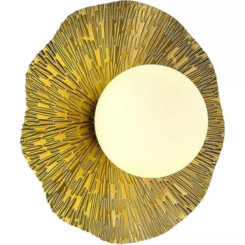 Настенный светильник Evoluce Lorea SLE1196-301-01 Латунь/Белый G9 1*5W 4000K