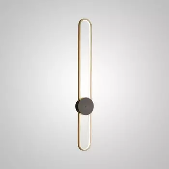 Настенный светильник светодиодный Heidy L H90 Brass Black Imperiumloft Heidy-L01 (230862-23) ImperiumLoft