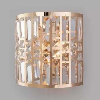 Настенный светильник хрустальный Eurosvet Lory 10116/2 золото