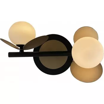 Настенный светильник с пультом iLedex Savage W4641-2 MBK+SGD шарики