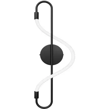 Настенный светильник с гибким неоном Kink Light 08040K-L,19 Далия черный Led 15W