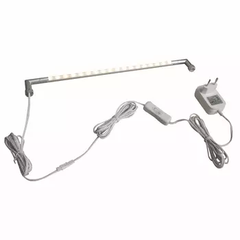 Настенный светильник линейный с вилкой светодиодный с выключателем ULM-F31-5,5W/WW IP20 картон Uniel SILVER