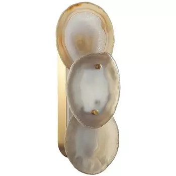 Настенный светильник Odeon Light Agate 7065/10WL бронзовый/металл/акрил/агат LED 10W 3000K 220V