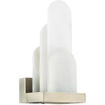 Настенный светильник Odeon Light Foros 5437/12WL бронзовый брашинг"/металл/смола под алебастр/акрил LED 12W 3000K"