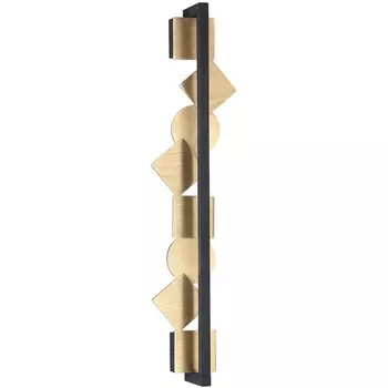 Настенный светильник Odeon Light Geos 6691/12WL черный/бронза браширов./металл/акрил поворотный на 360 LED 12W 3000K 220V