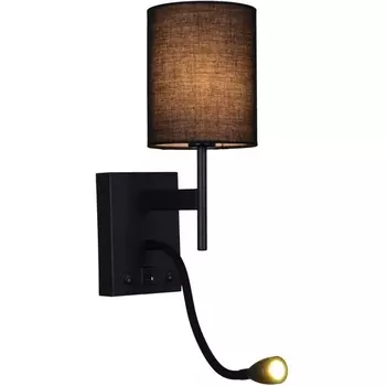 Настенный светильник Reluce 86210-9.2-001KT LED3W+E14 BK