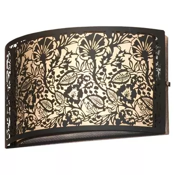 Настенный светильник с вилкой с выключателем Lussole Vetere LSF-2371-01V с цветами