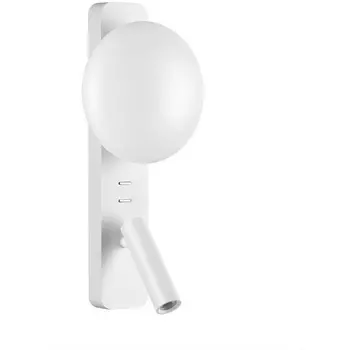 Настенный светильник для чтения со спотом Odeon Light Albergo 7049/5WL металл/акрил белый IP20 LED 1*5W
