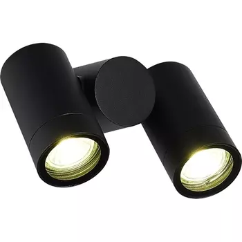 Настенный светильник IP65 ST Luce Ecollo SL9011.402.02 черный/белый GU10 2*50W