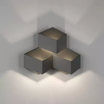 Настенный светильник светодиодный DesignLed Palmira GW-1101-3-9-BL-WW форма куба