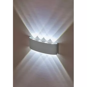 Настенный светильник влагозащищенный светодиодный IL.0014.0001-8 WH Imex Cross