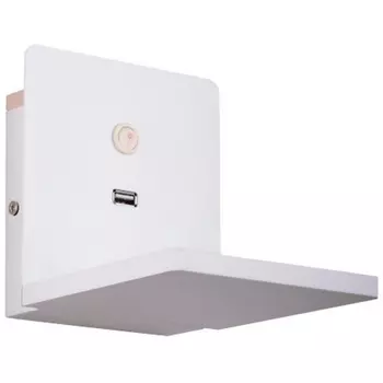 Настенный светильник светодиодный с беспроводной зарядкой и USB-портом Lightstar Muro 808516