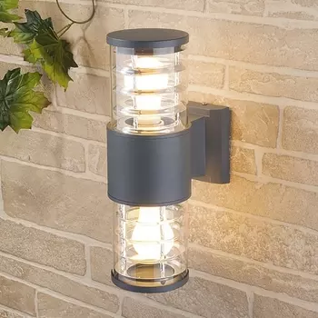 Настенный светильник уличный IP54 серый Elektrostandard Strada 1407 TECHNO