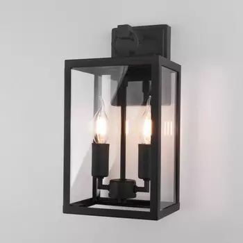 Настенный светильник под старину IP43 уличный 35150/D Elektrostandard Candle черный