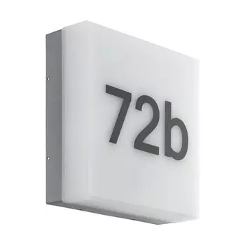 Настенный светильник уличный LED с цифрами Eglo Cornale 97289