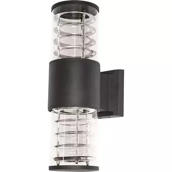 Настенный светильник уличный IP54 Kink Light Глари 09314-W,19 черный E27 2*60w