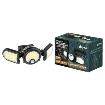 Настенный светильник уличный светодиодный на солнечных батареях с датчиком движения duwi 25019 7 Duwi