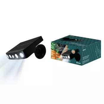 Настенный светильник уличный светодиодный на солнечных батареях с датчиком движения duwi 25027 2 Duwi