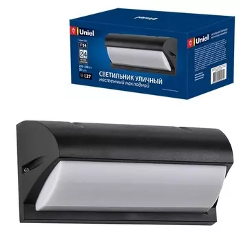 Настенный светильник IP65 уличный UUL-S07A 60W/E27 IP54 Uniel BLACK