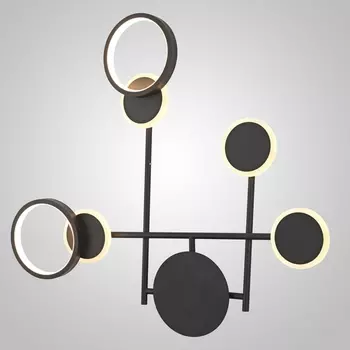 Настенный светильник с пультом светодиодный Zingy E Black ImperiumLoft Zingy01 (Умный дом, WiFi)