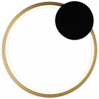 Настенный светодиодный светильник Escada Figures 10262/1LED 15Вт металл/силикон, золото/черный кольцо