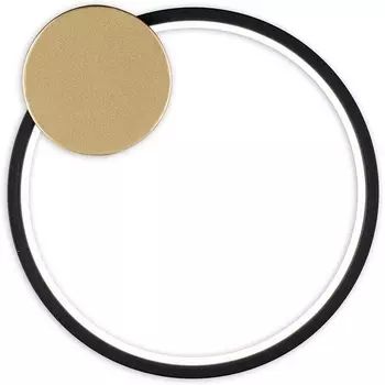 Настенный светодиодный светильник Escada Figures 10263/1LED 15Вт, 1040Лм, 4500К, Ra>80, металл/силикон, черный