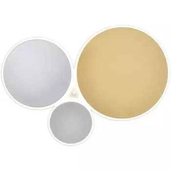 Настенный светодиодный светильник Escada Pandora 10305/3LED 63Вт, с ПДУ, металл/акрил, белый, золото/белый/серый