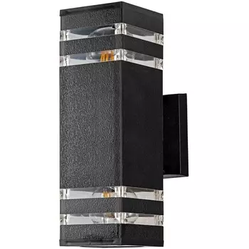 Настенный уличный светильник Arte Lamp Hadar A4421AL-2BK