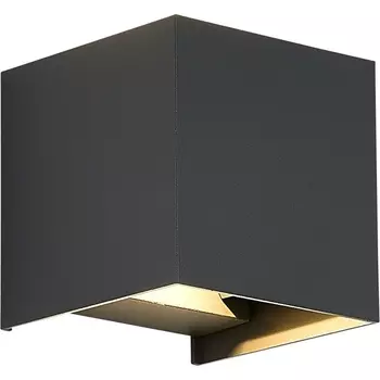 Настенный уличный светильник ST Luce Brik SL9513.701.01 серый/серый LED 1*10W 2700K BRIK